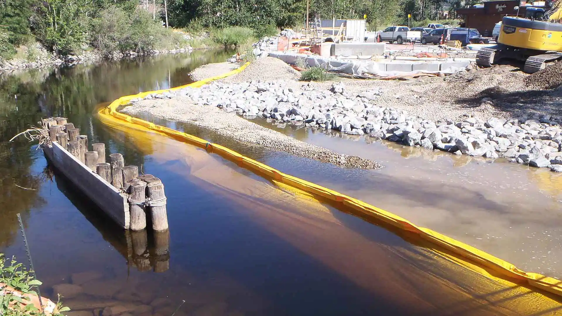Type 2 DOT Turbidity Curtain, manufactured by Enviro-USA, in Florida, USA
