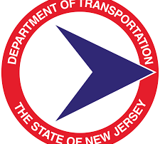 New Jersey Department of Transportation NJDOT logo representing DOT-related turbidity curtain, dredging, sediment control, marine construction, and floating boom applications in New Jersey waterways.